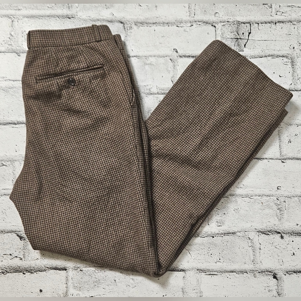 Vintage Christian Dior Monsieur Tweed Check Wool Dress Pants